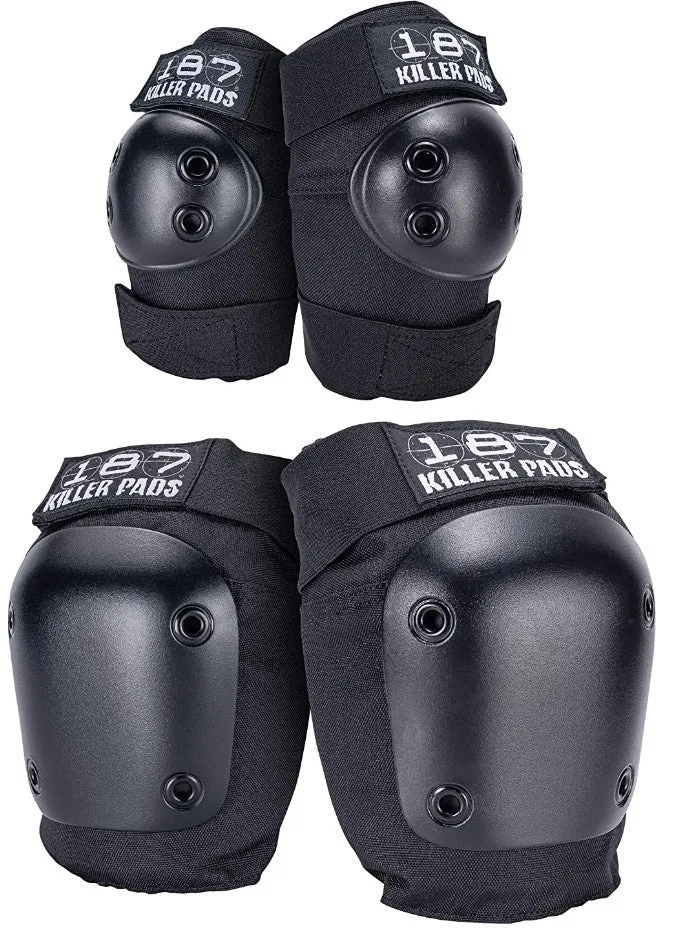 187 Killer Pads Knee & Elbow Combo Pack / Black