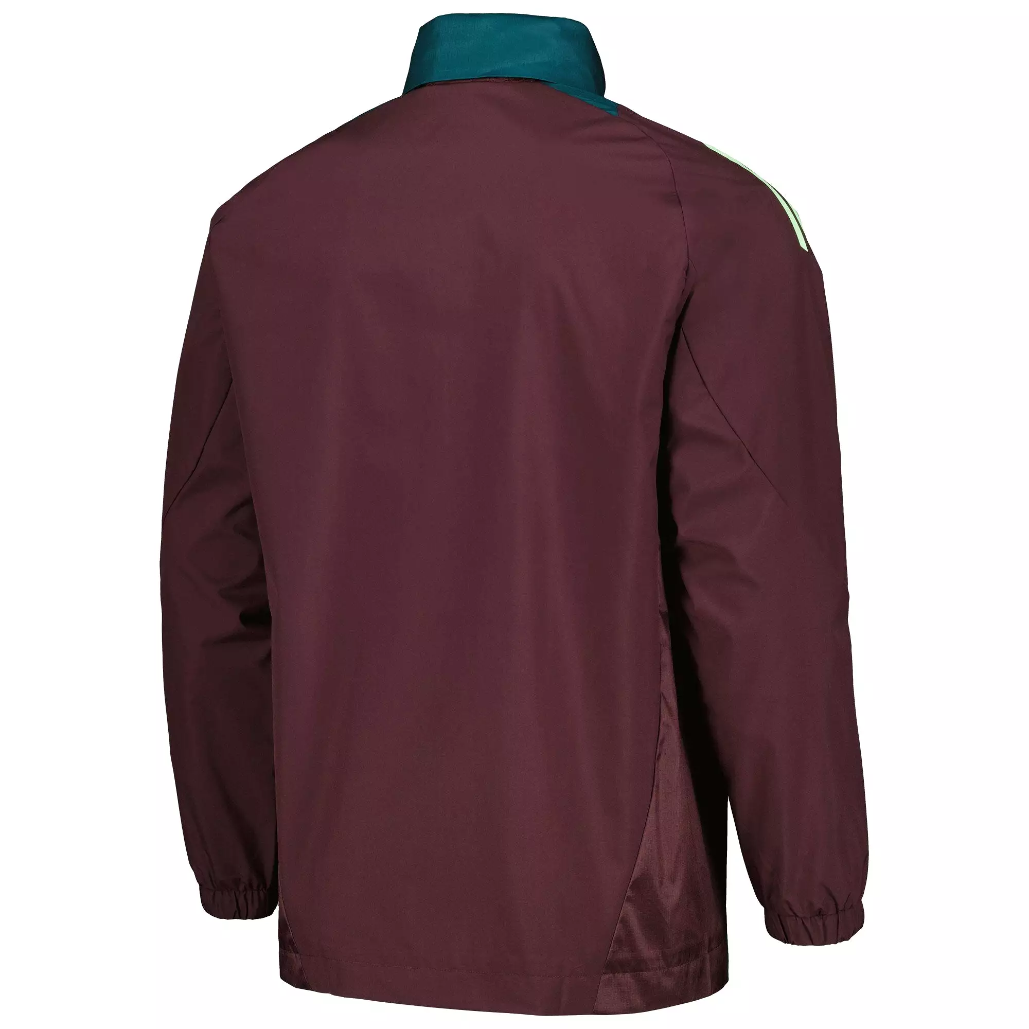 adidas Men's Mexico 2024 All Weather Raglan Hoodie Full-Zip Jacket Dark Burgundy