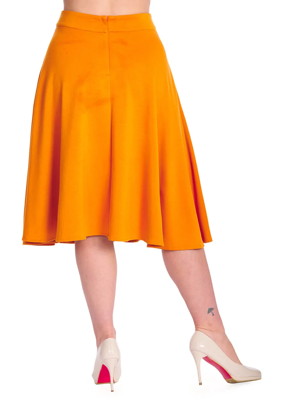 Banned Etta 50's Swing Skirt Mustard