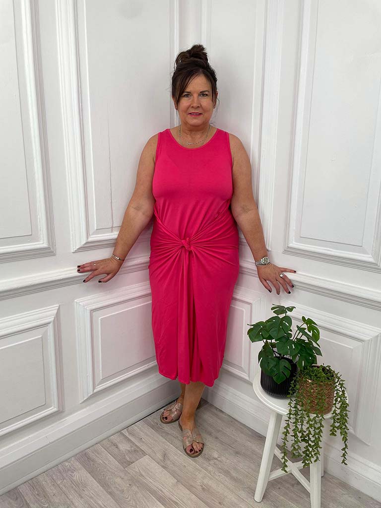 Basic Layering Dress - Fuchsia