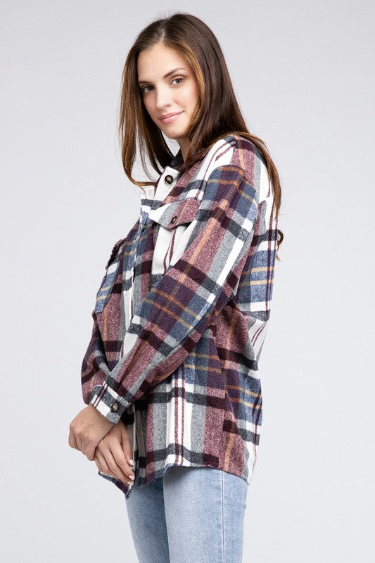 BiBi Textured Shirts With Big Checkered point