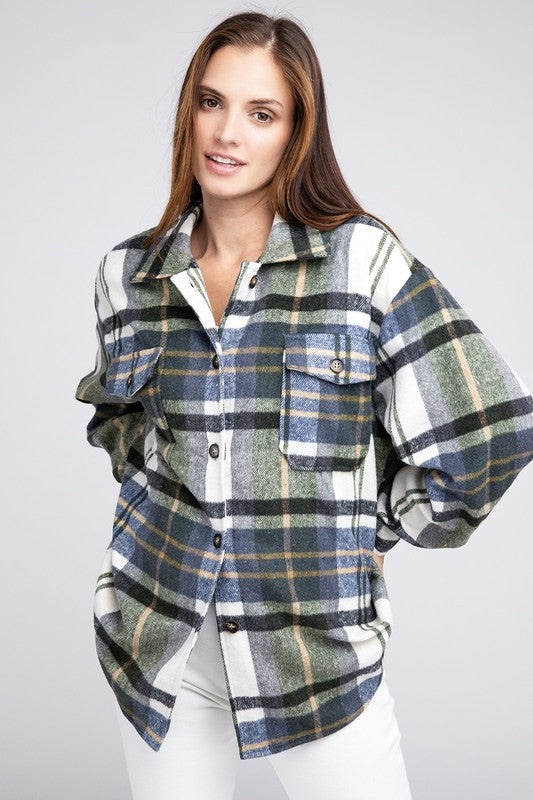 BiBi Textured Shirts With Big Checkered point