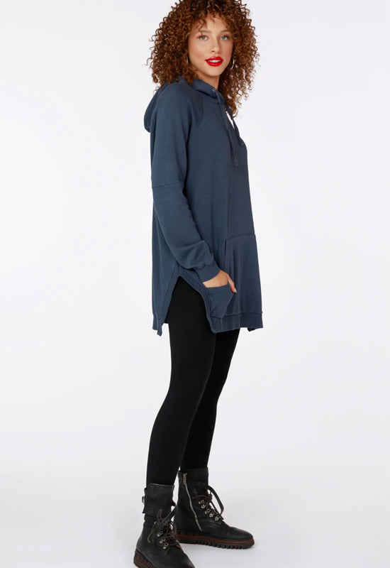 Bobi - Square Hem Hoodie Granite