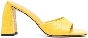 BY FAR Romy 95mm mule sandals Yellow