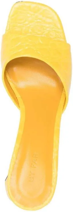 BY FAR Romy 95mm mule sandals Yellow