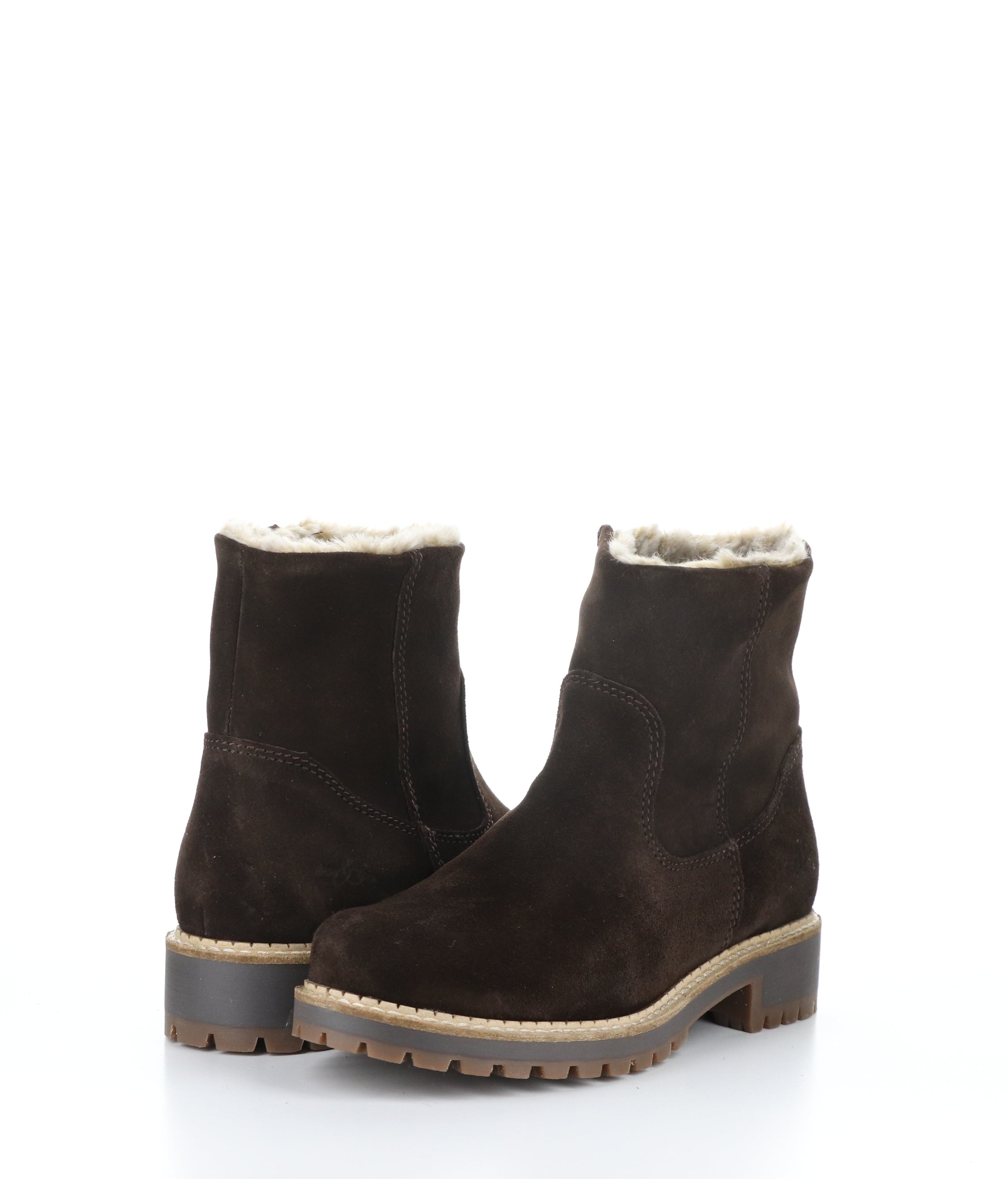 CALIB COFFEE Round Toe Boots