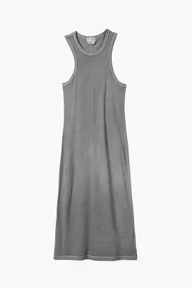 Carefree Organic Garment Dyed Tank Dress - Washed Black