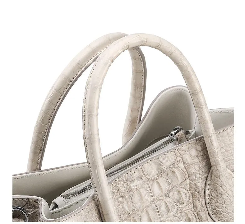 Crocodile Leather Large Capacity Designer Messenger Handbag for Women