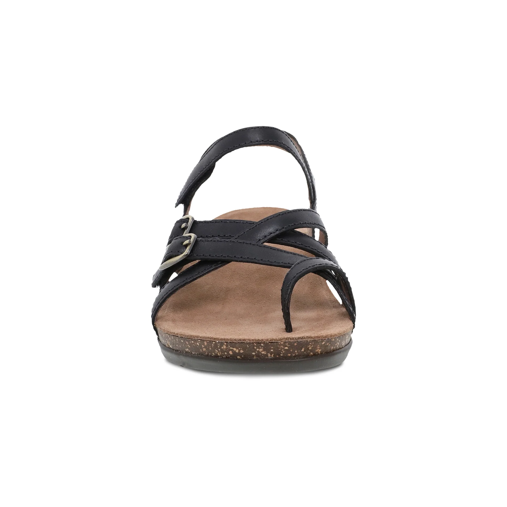 Dansko Women’s Roslyn Sandals-Black Waxy Burnished