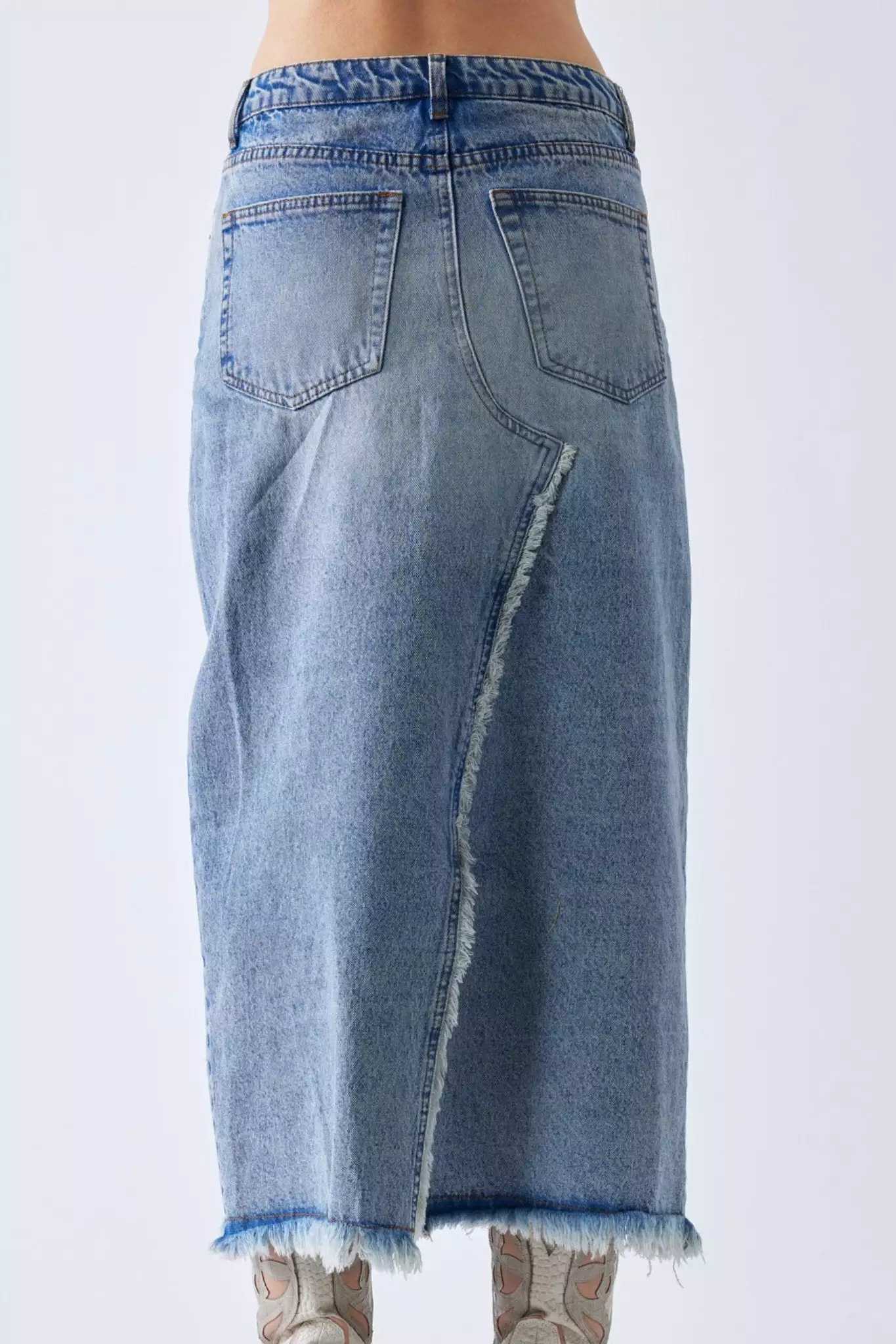 Denim Maxi Skirt