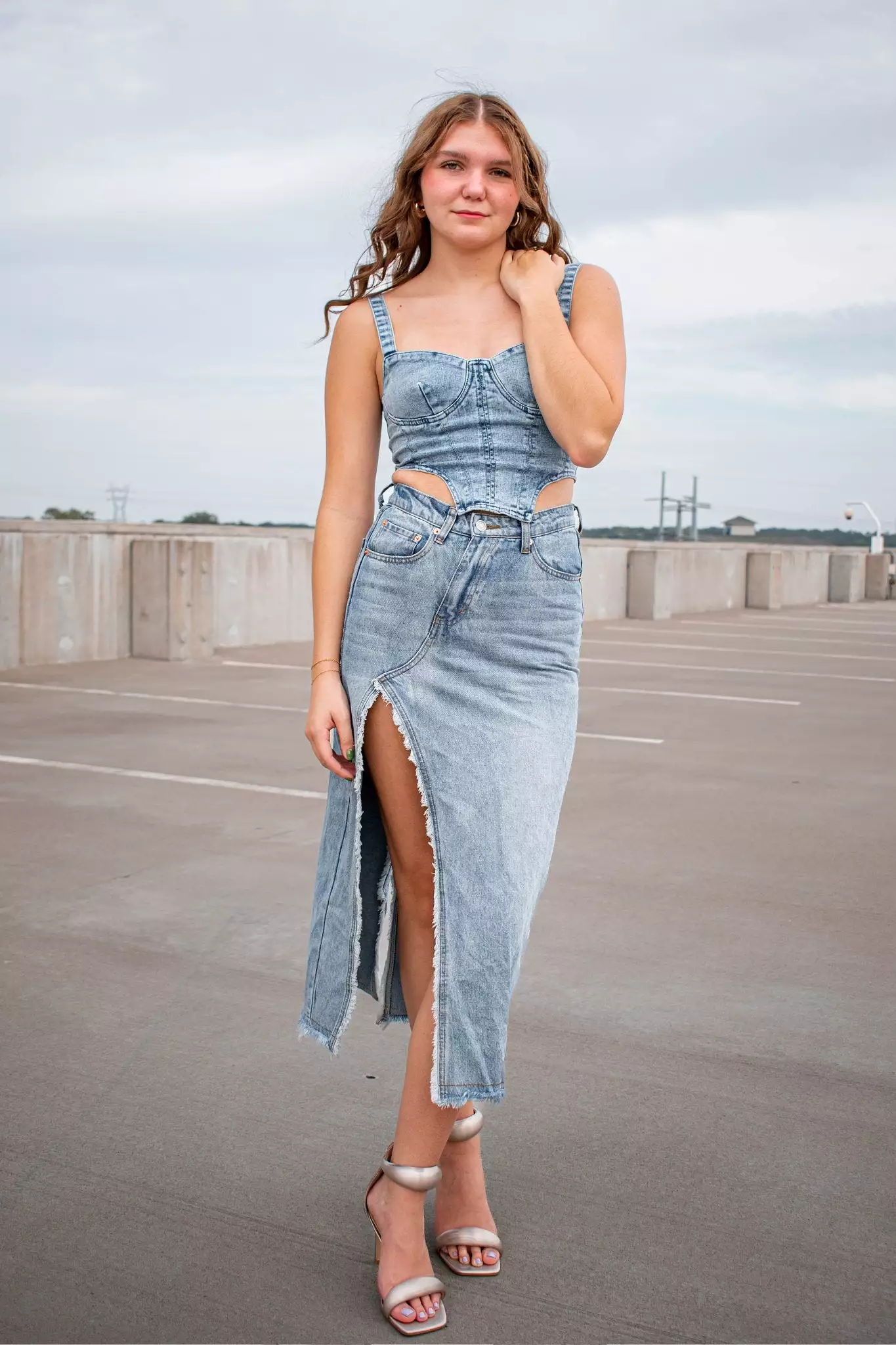 Denim Maxi Skirt