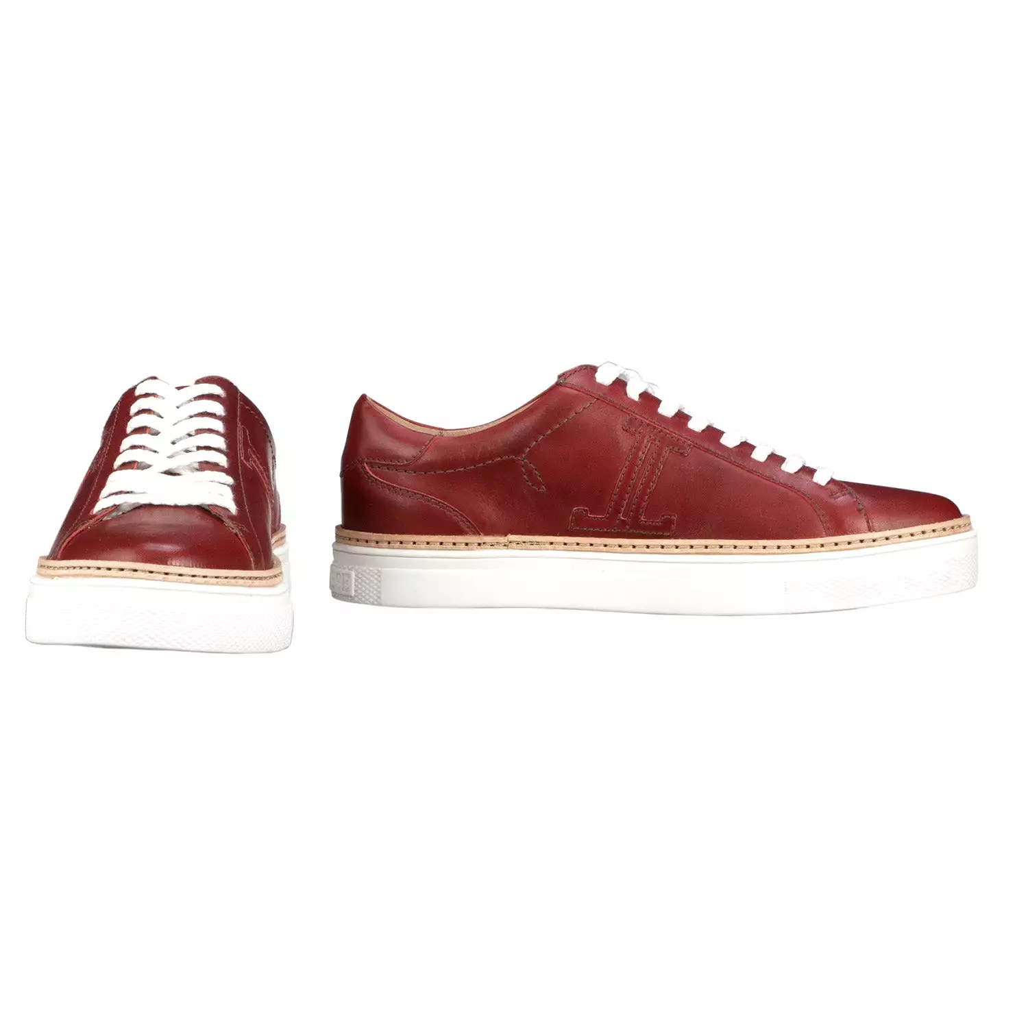 Double L Lace Up Sneaker :: Red