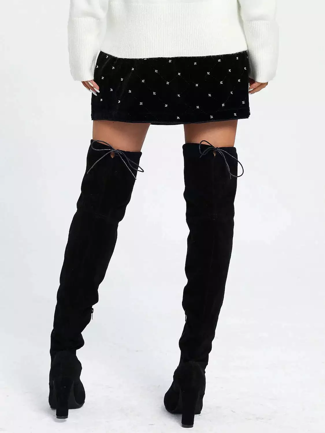 Elegant Black Lace Ruffle Mini Skirts for Women in S M L Sizes