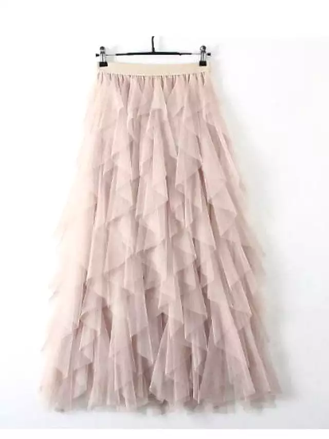 Elegant One-Size Women's Pleated Swing Skirts