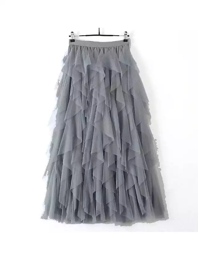 Elegant One-Size Women's Pleated Swing Skirts