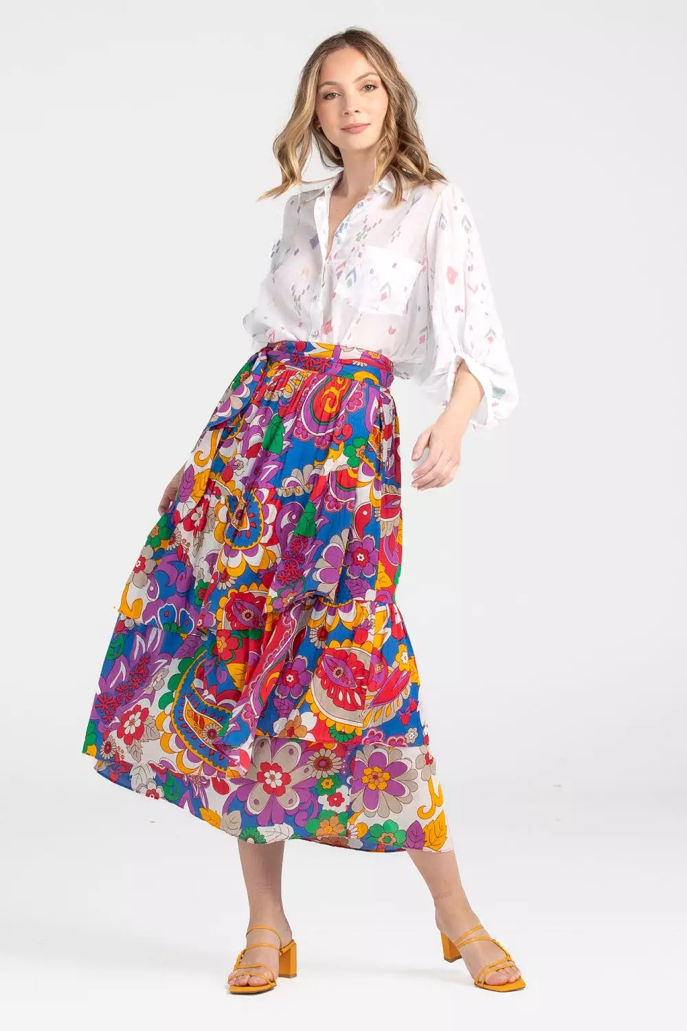 ELIO WRAP SKIRT RHODES