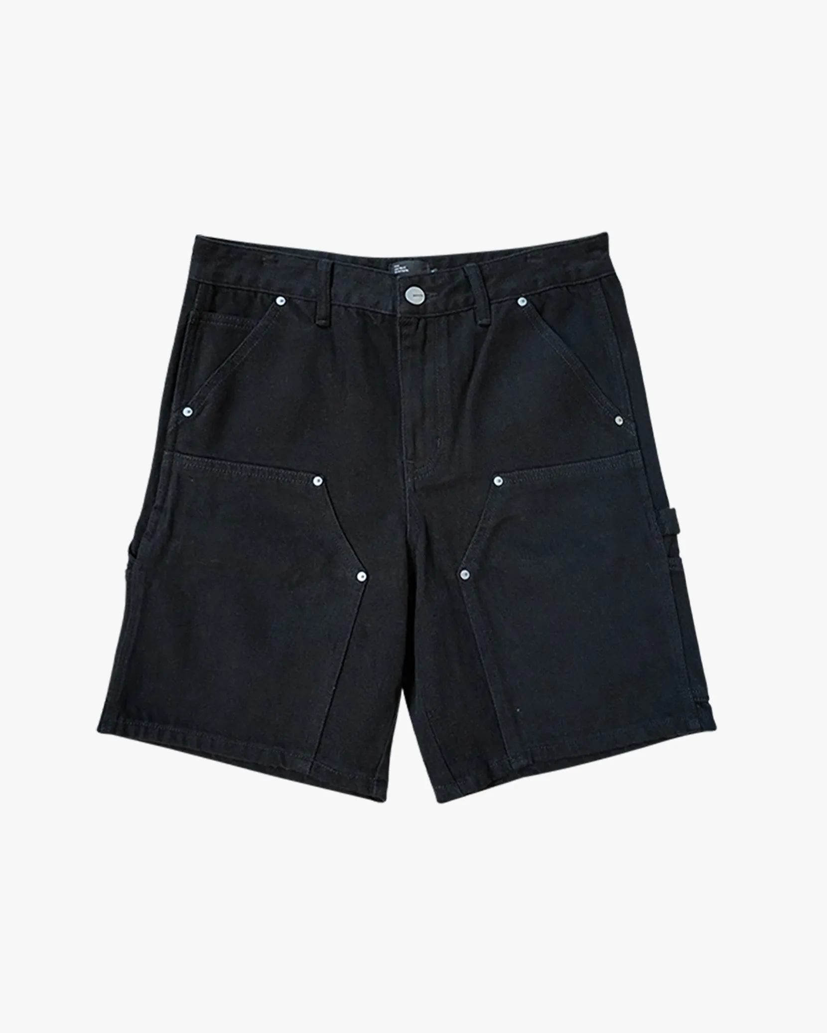 EPTM DOUBLE KNEE TWILL SHORTS - BLACK