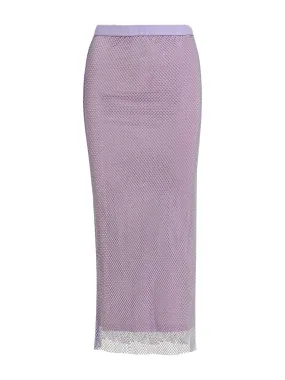 Essentiel Antwerp Flamin Lips Net Pencil Skirt in Cadillac