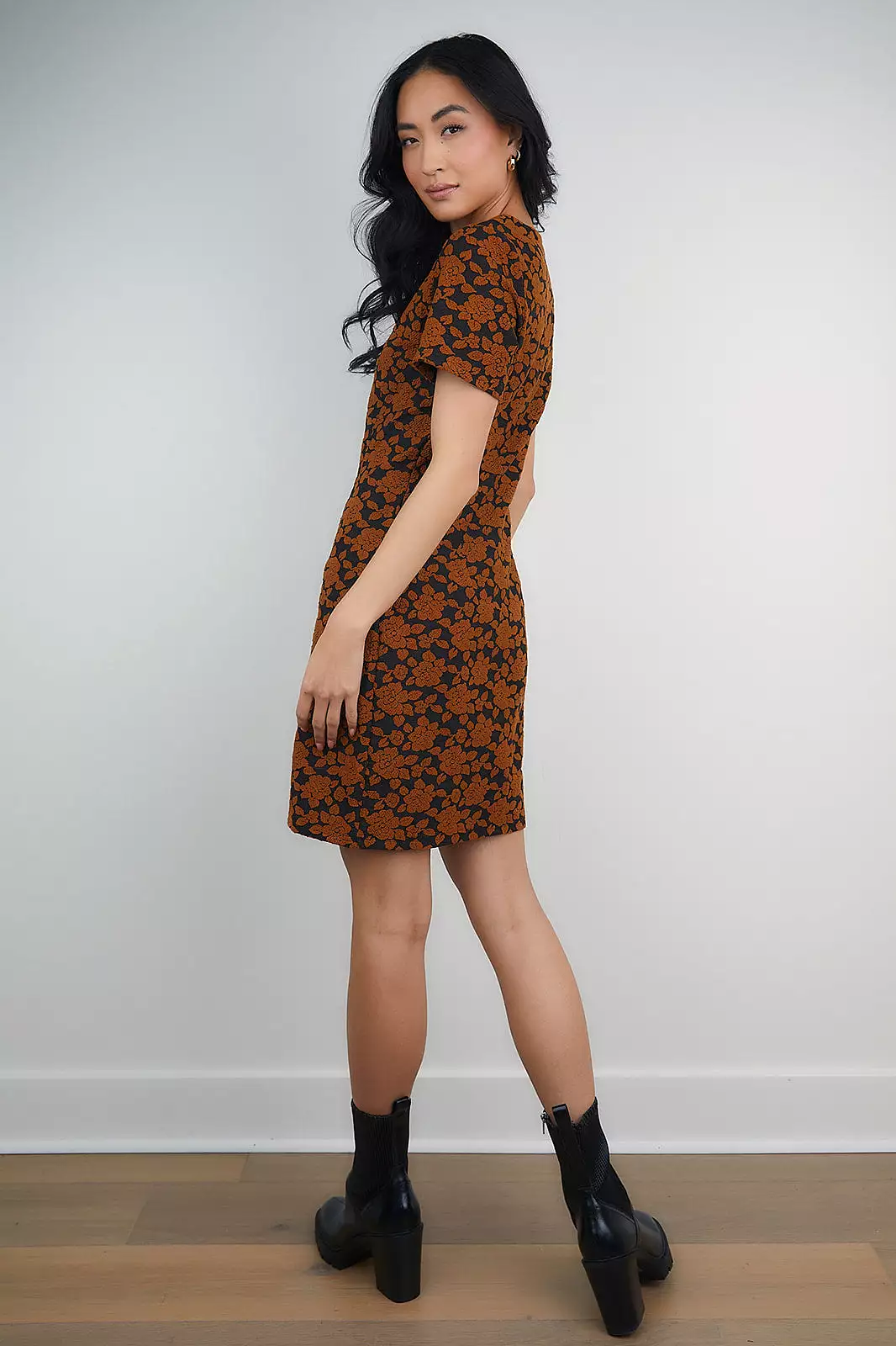 For a Moment Jacquard Shift Dress-FINAL SALE