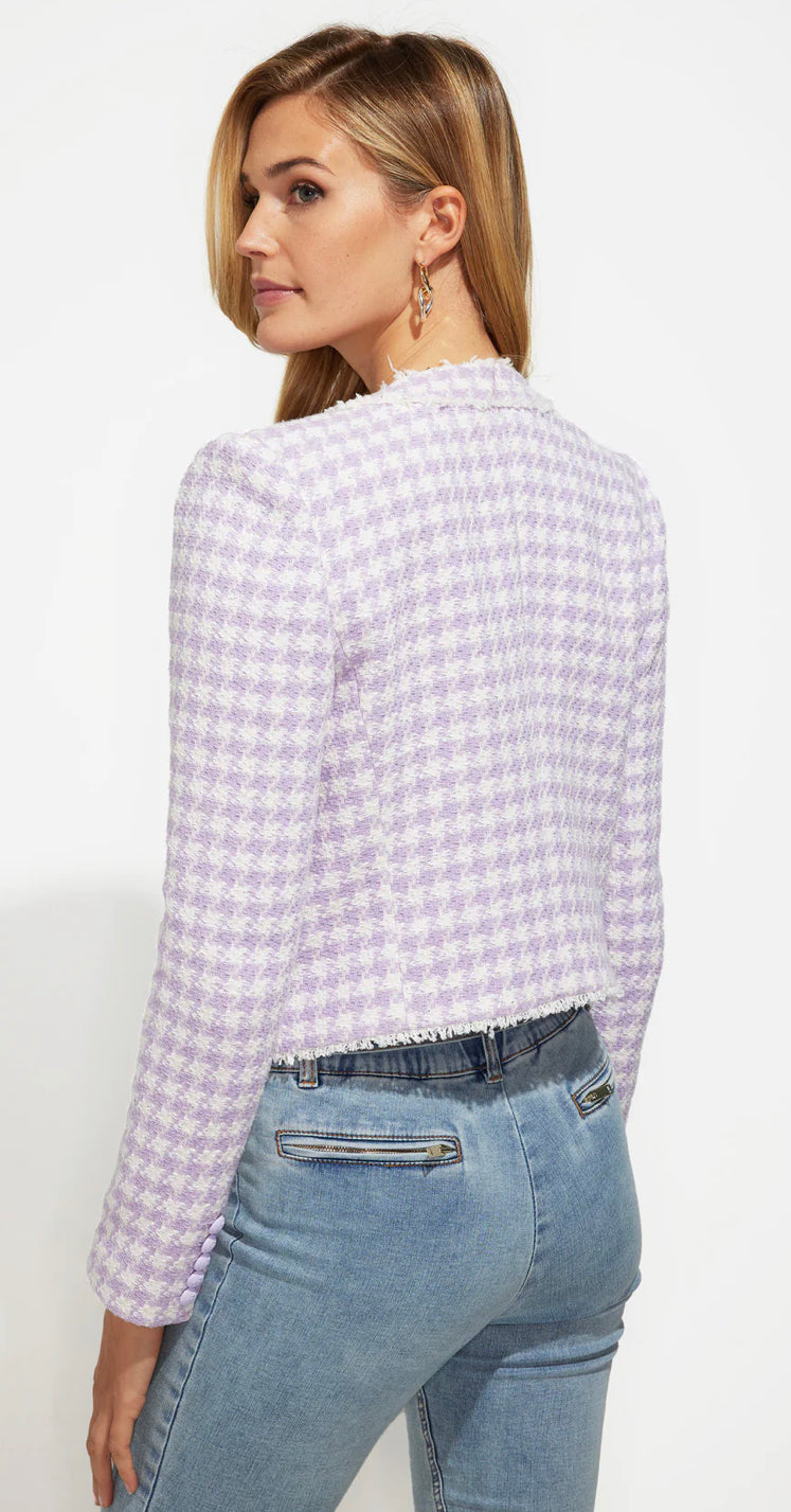 Generation Love - Killian Tweed Jacket - Lavender/Cream