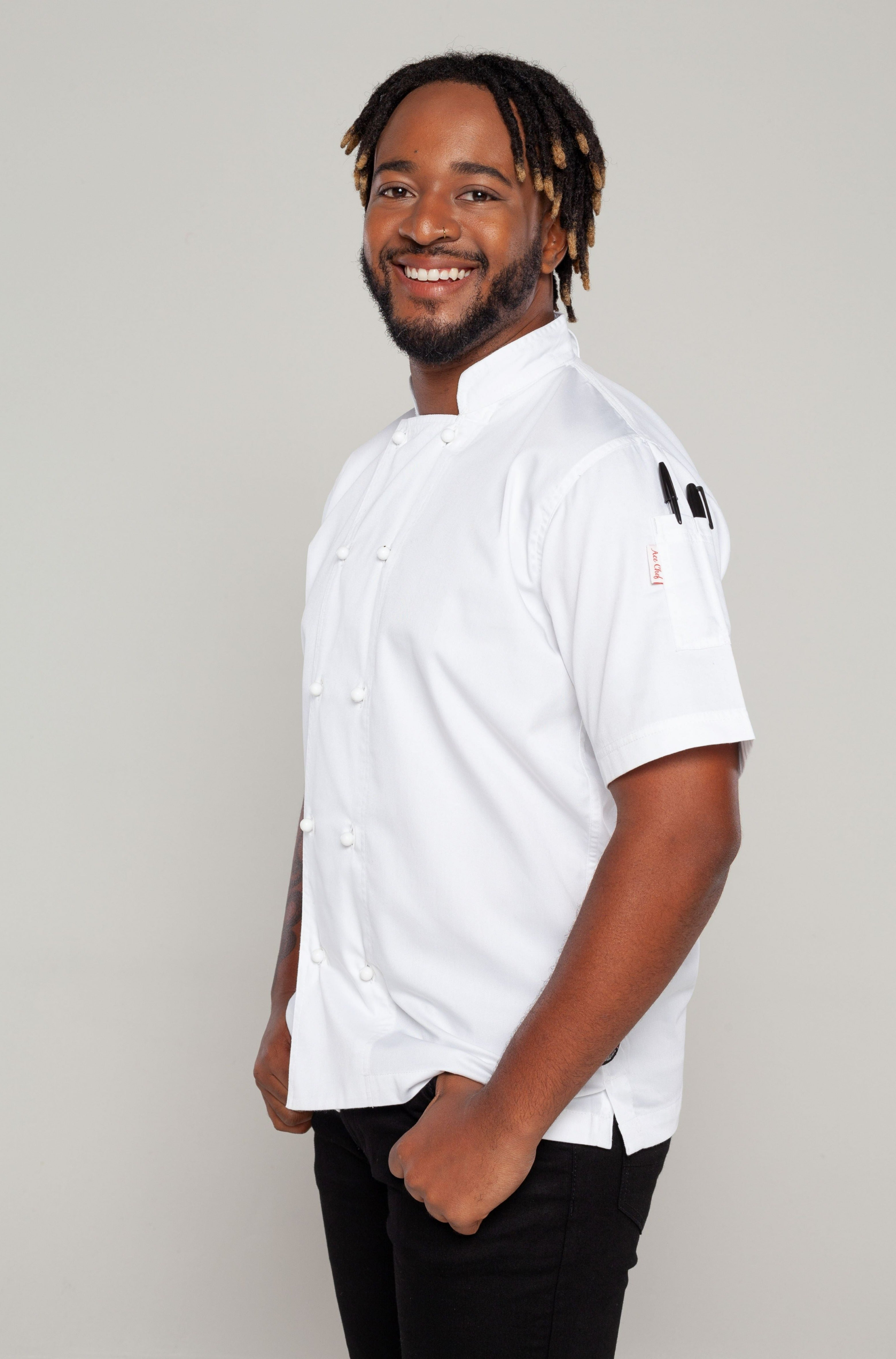 Generic White Chef Jacket Short sleeves