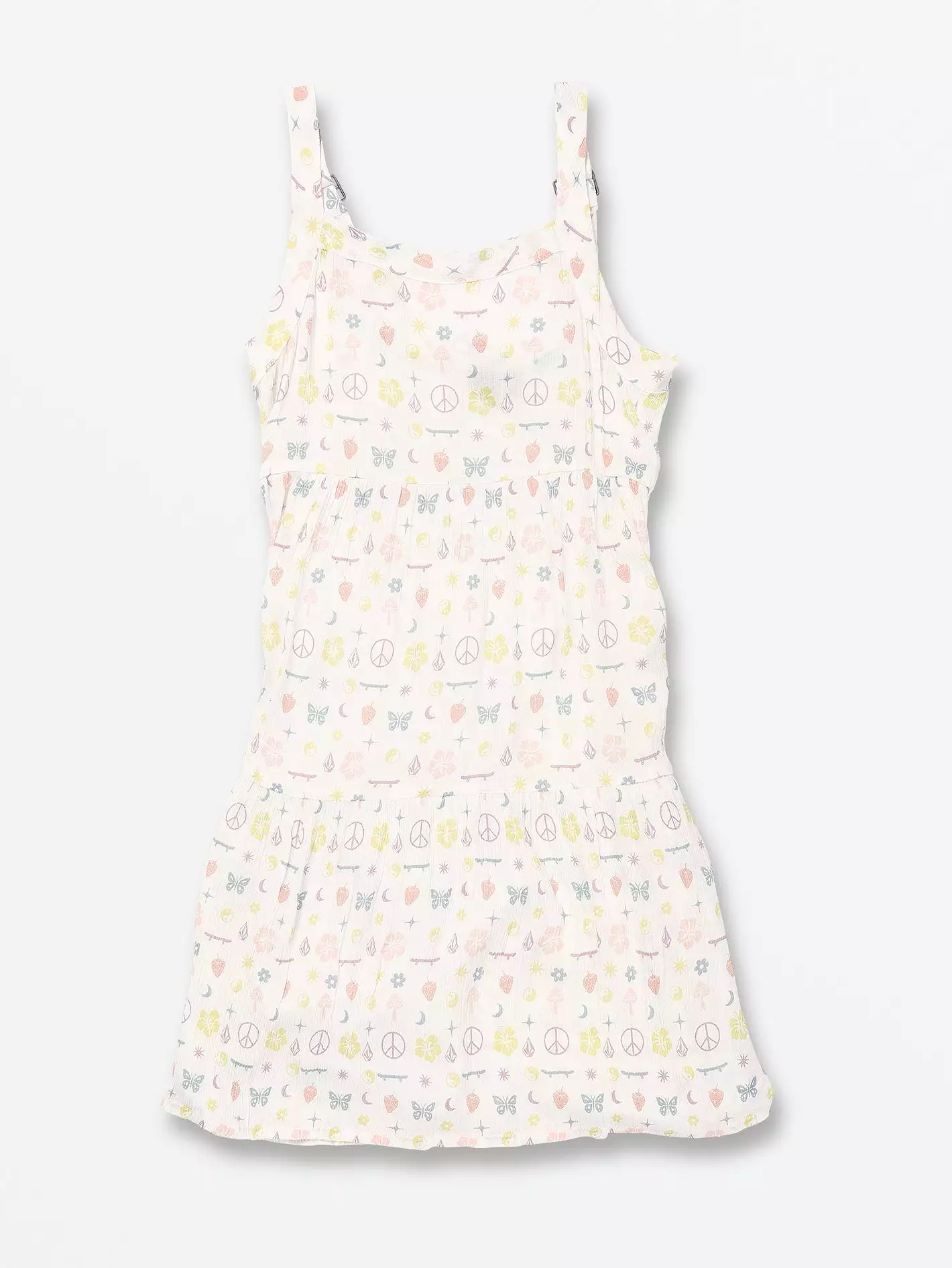 Girls Stickerbook Dress - Star White