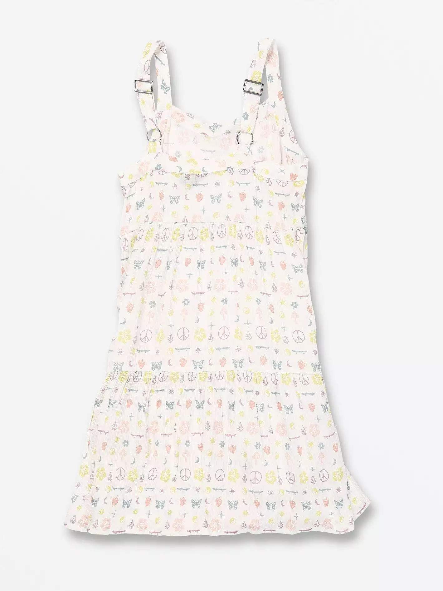 Girls Stickerbook Dress - Star White