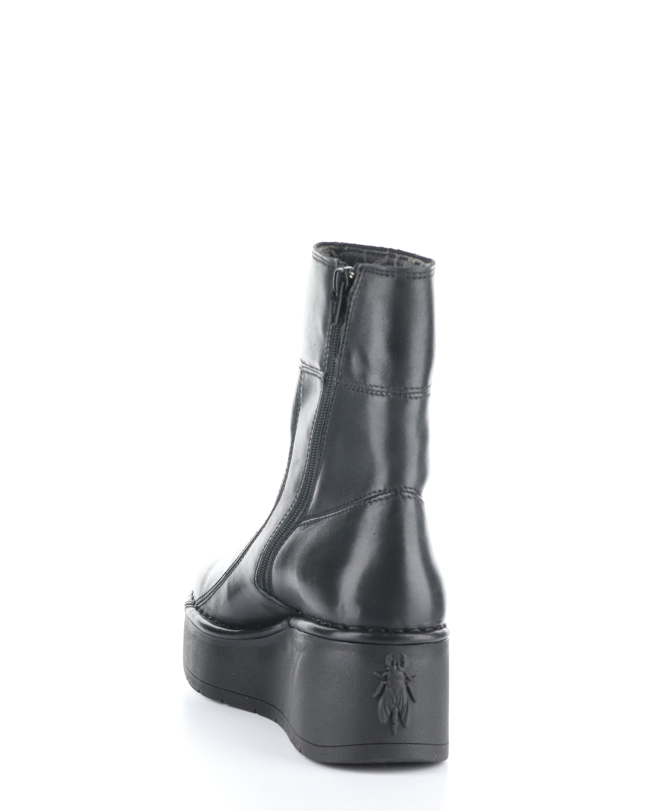 HANN248FLY 000 BLACK Round Toe Boots