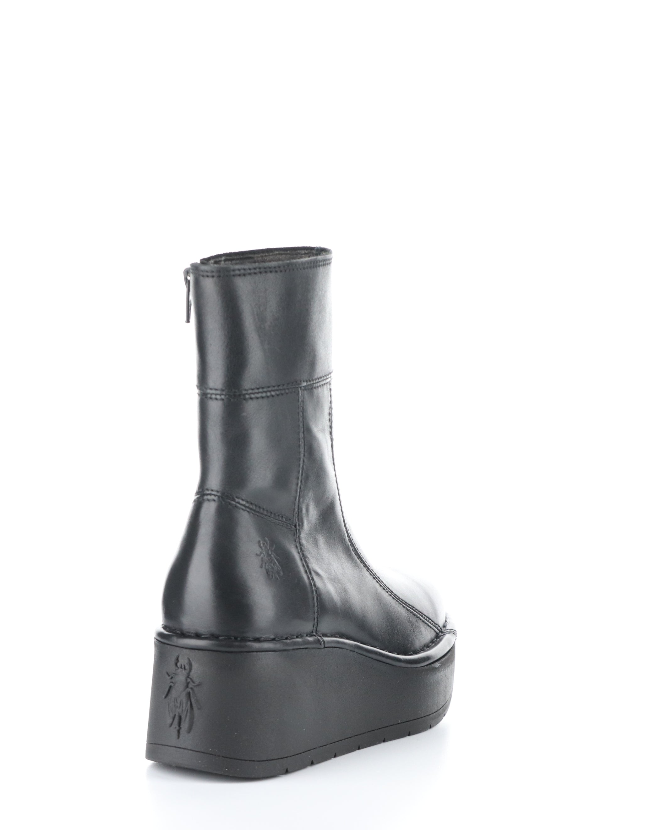 HANN248FLY 000 BLACK Round Toe Boots