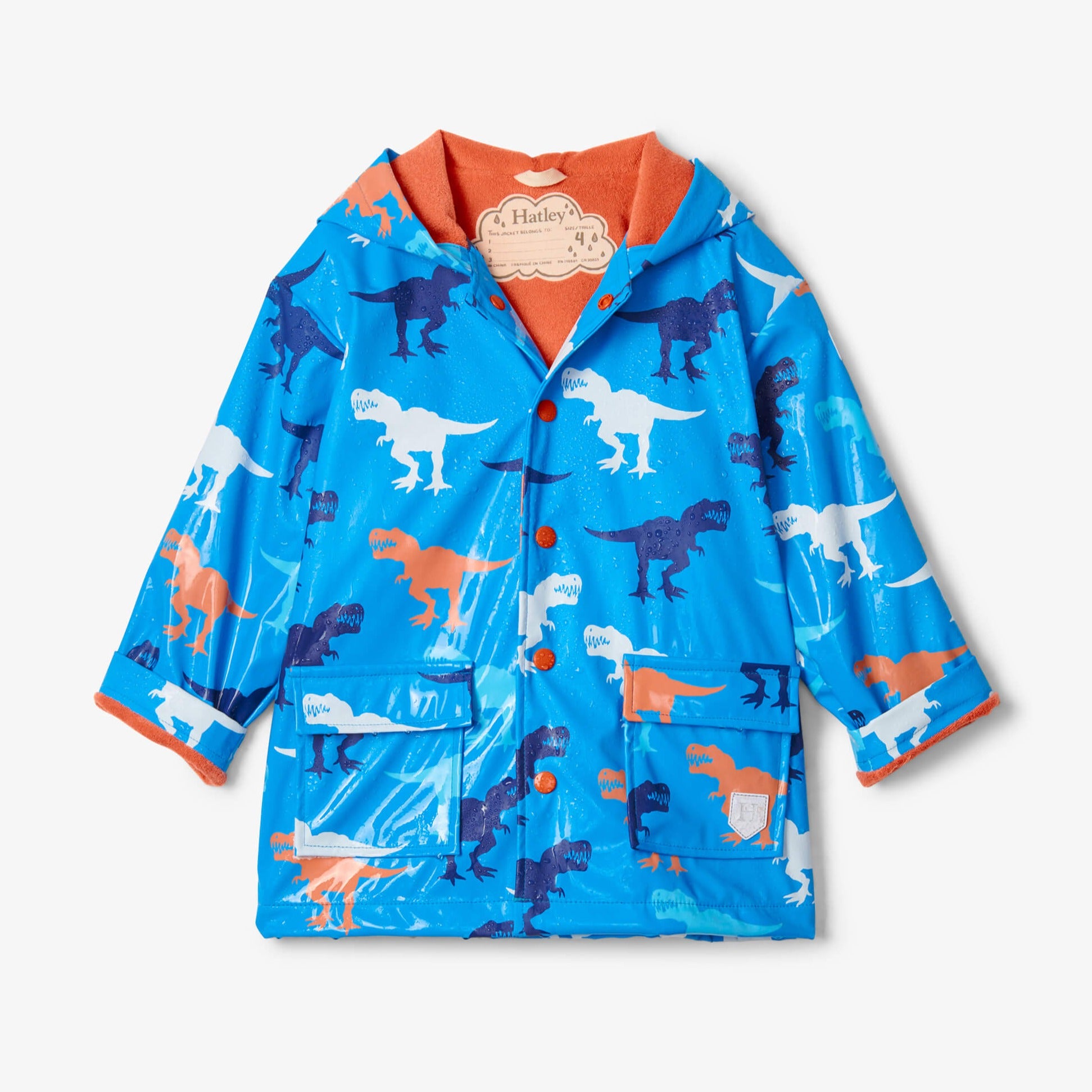 Hatley Giant T-Rex Colour Changing Raincoat