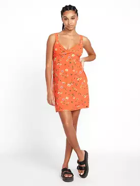 Hey Budz Dress - Dark Coral