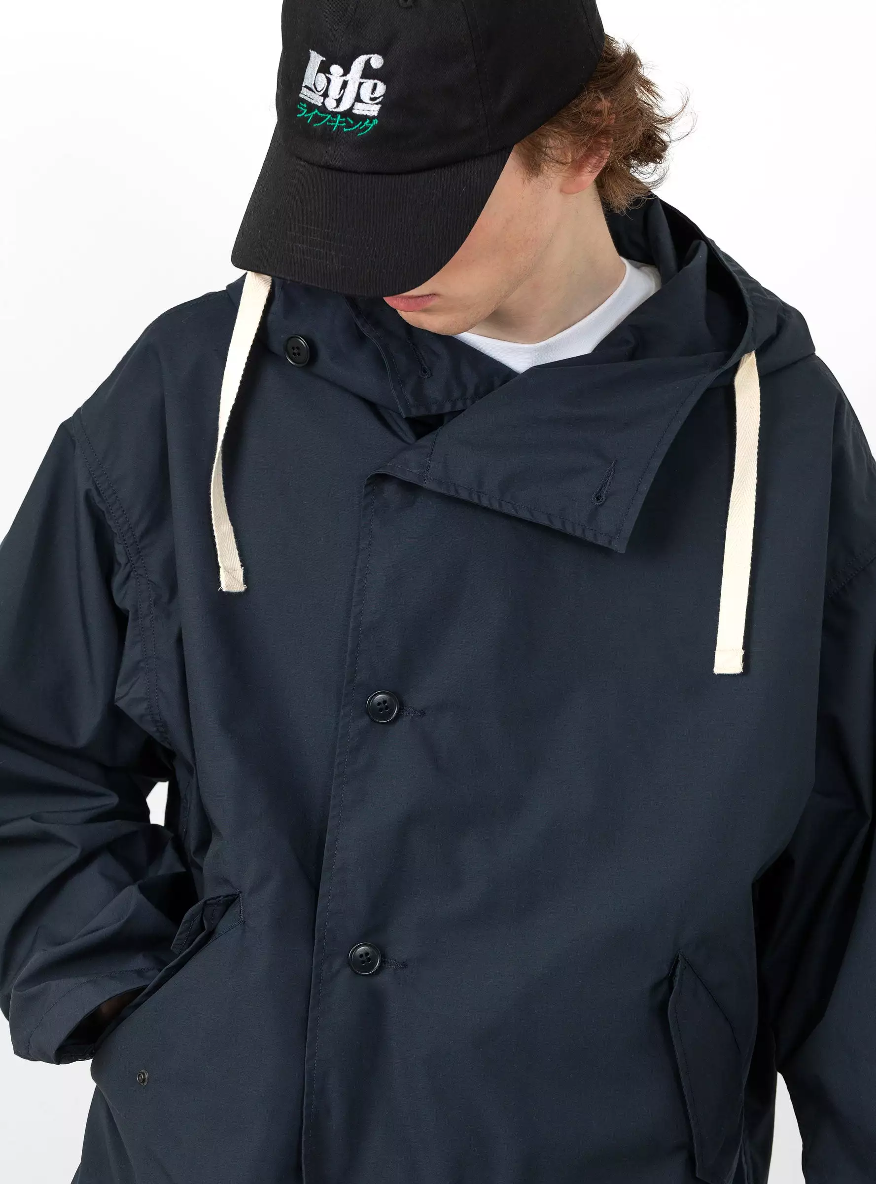 Hooded Jacket Navy