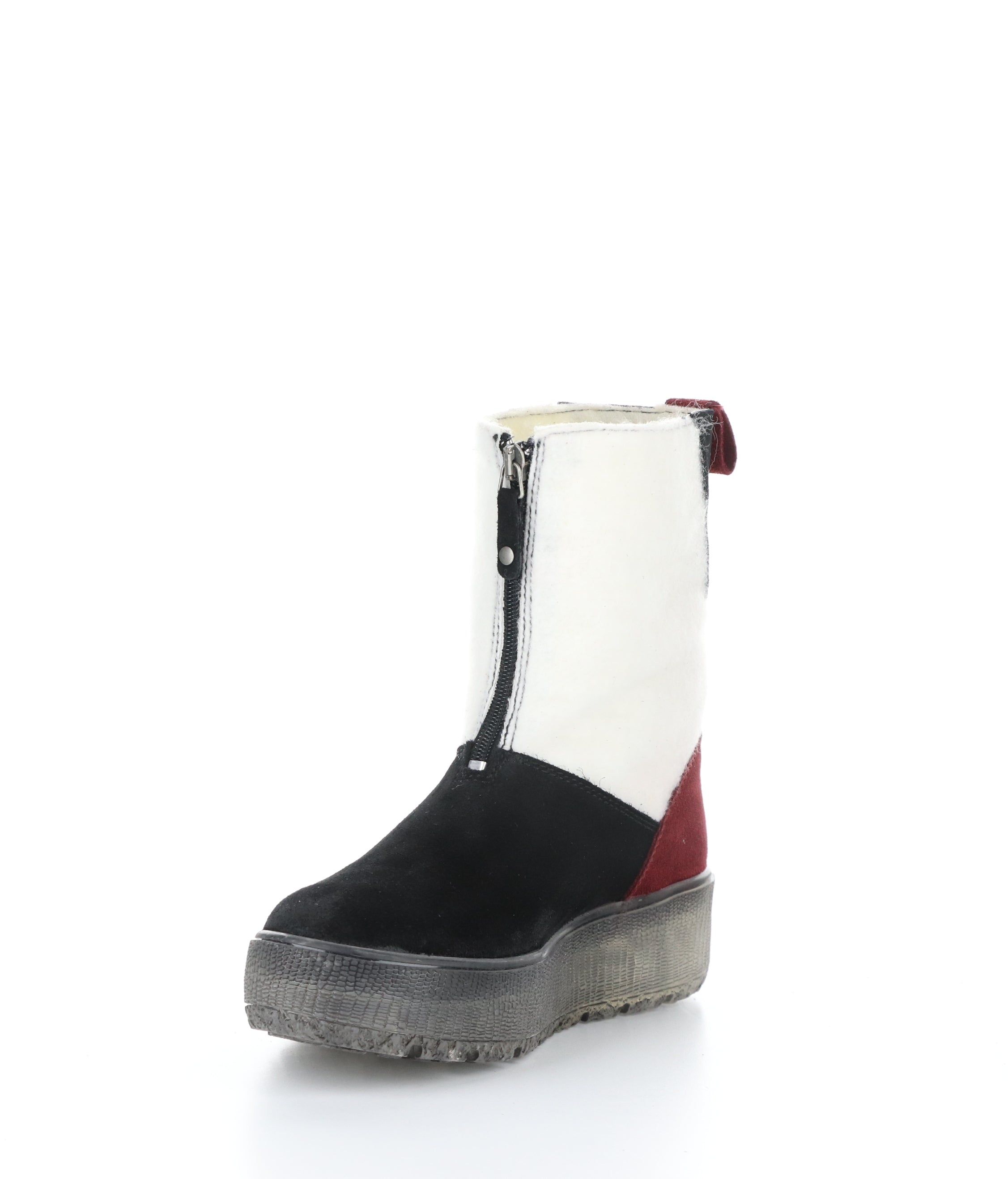 IGNITE BLACK/MARBLE/SANGRIA Round Toe Boots