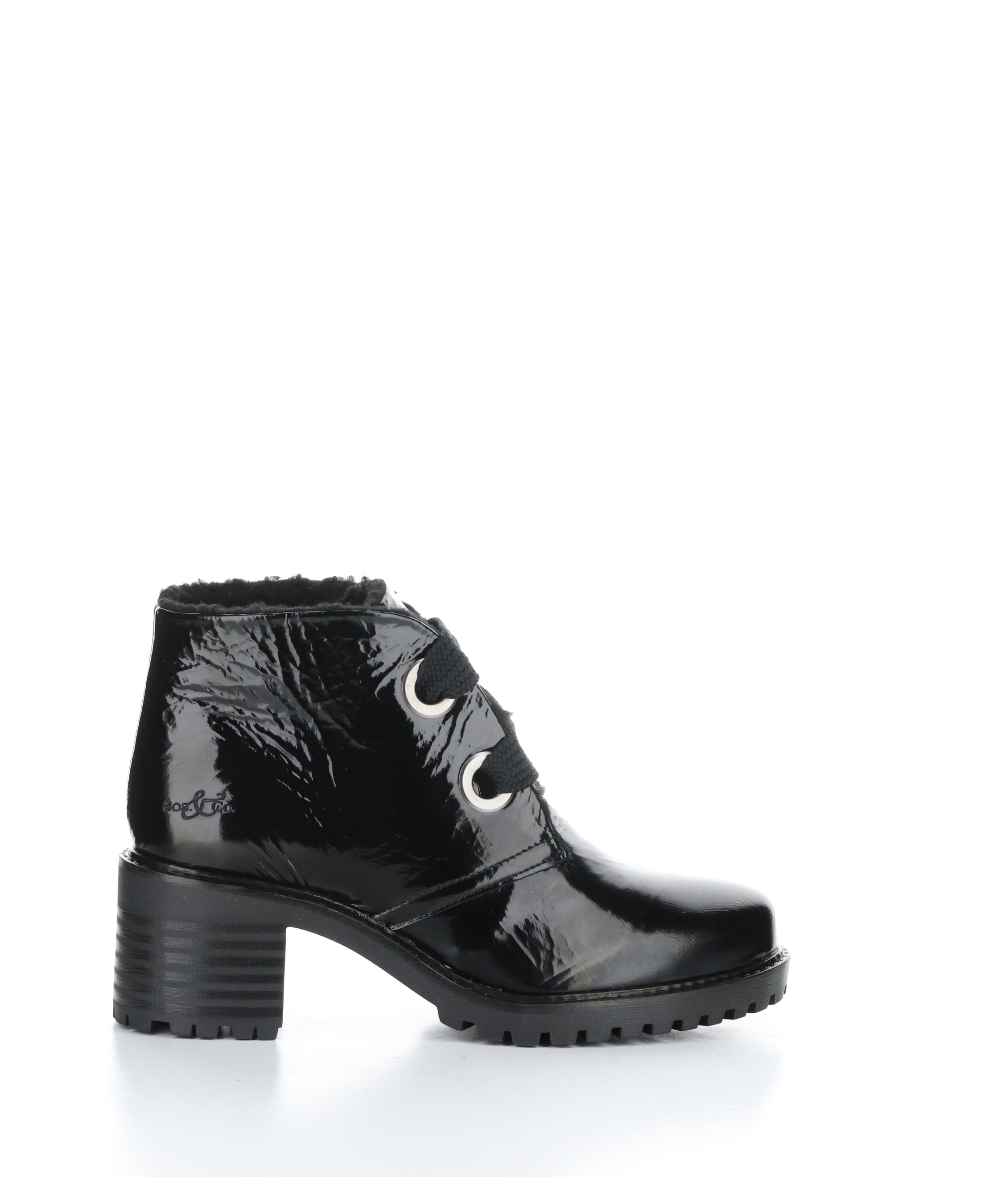 INDEX BLACK Round Toe Boots