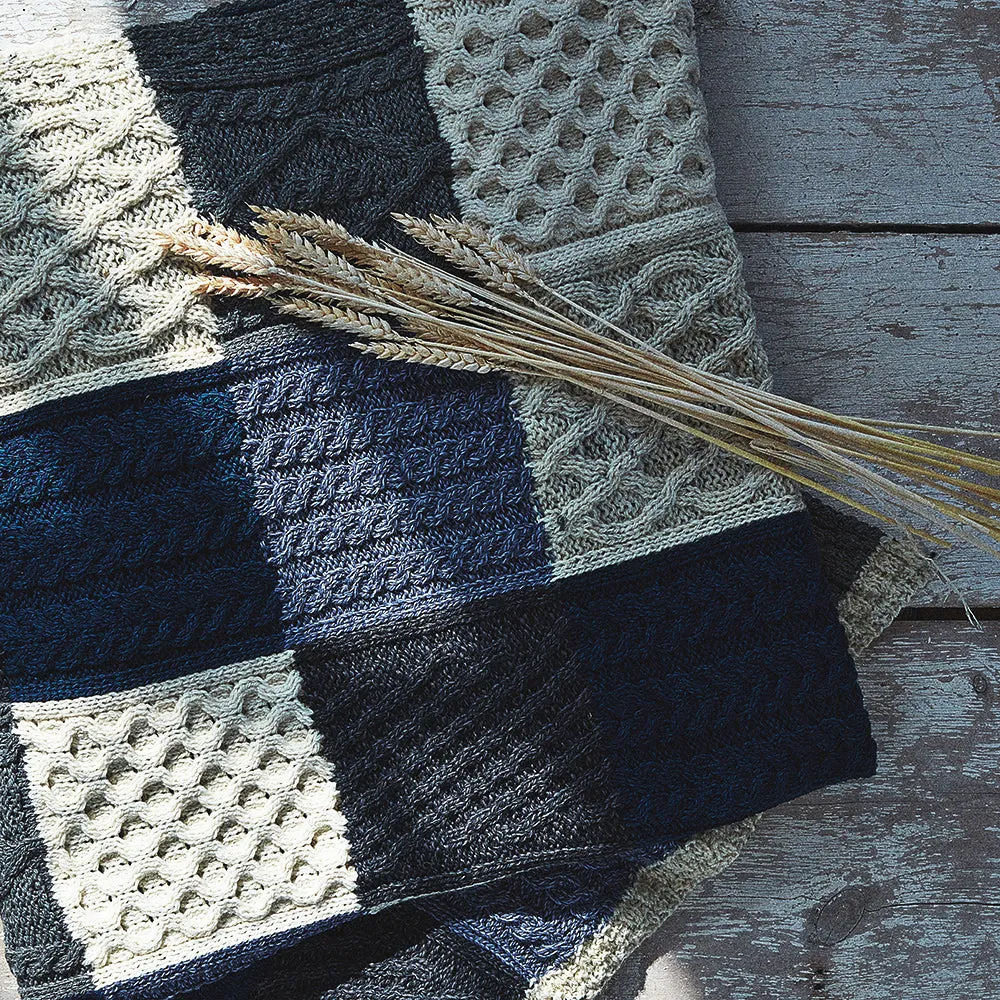 Intarsia Aran Blanket / Throw