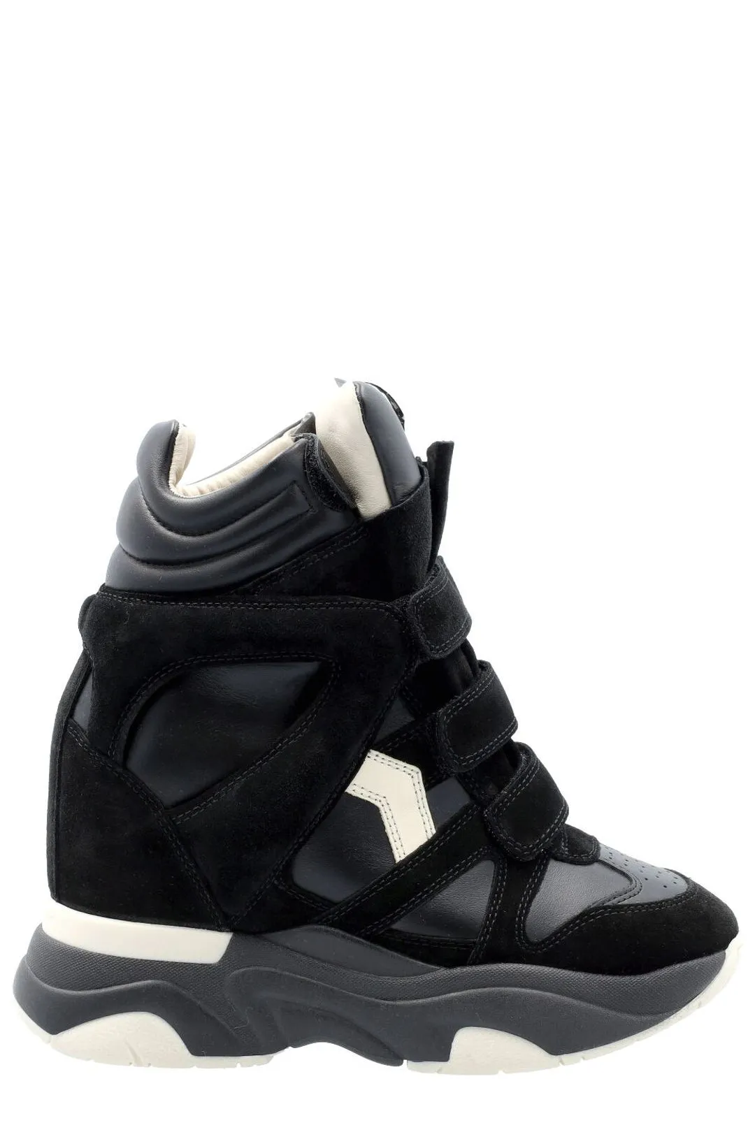 Isabel Marant Balskee Round Toe High-Top Sneakers