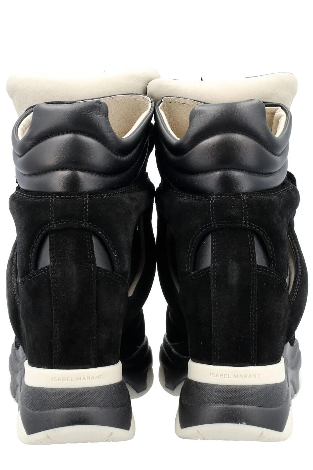 Isabel Marant Balskee Round Toe High-Top Sneakers