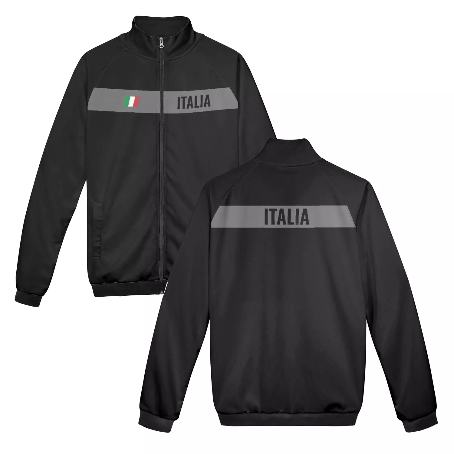 Italia zip Jacket black