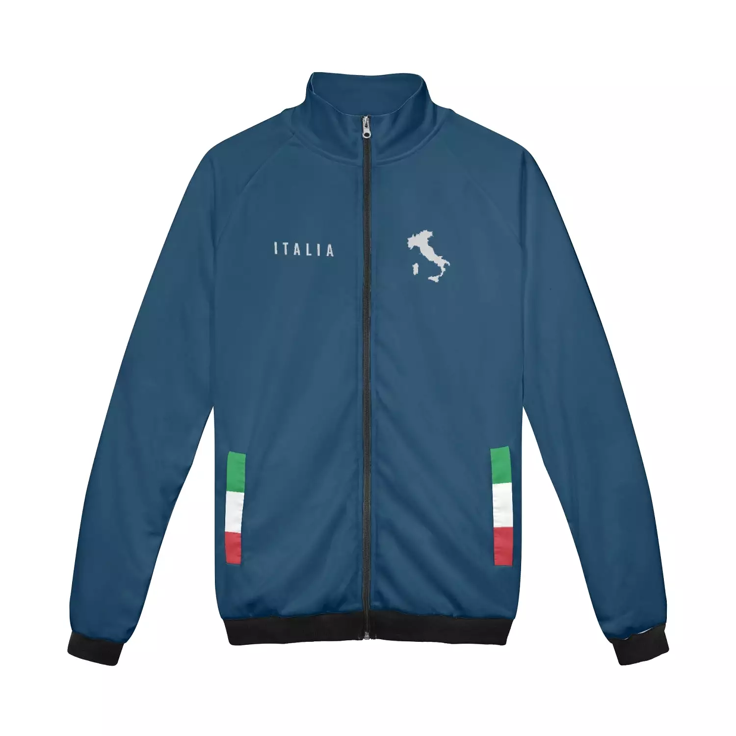 Italia zip Jacket blue navy