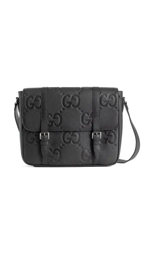 Jumbo GG Medium Messenger Bag - Black