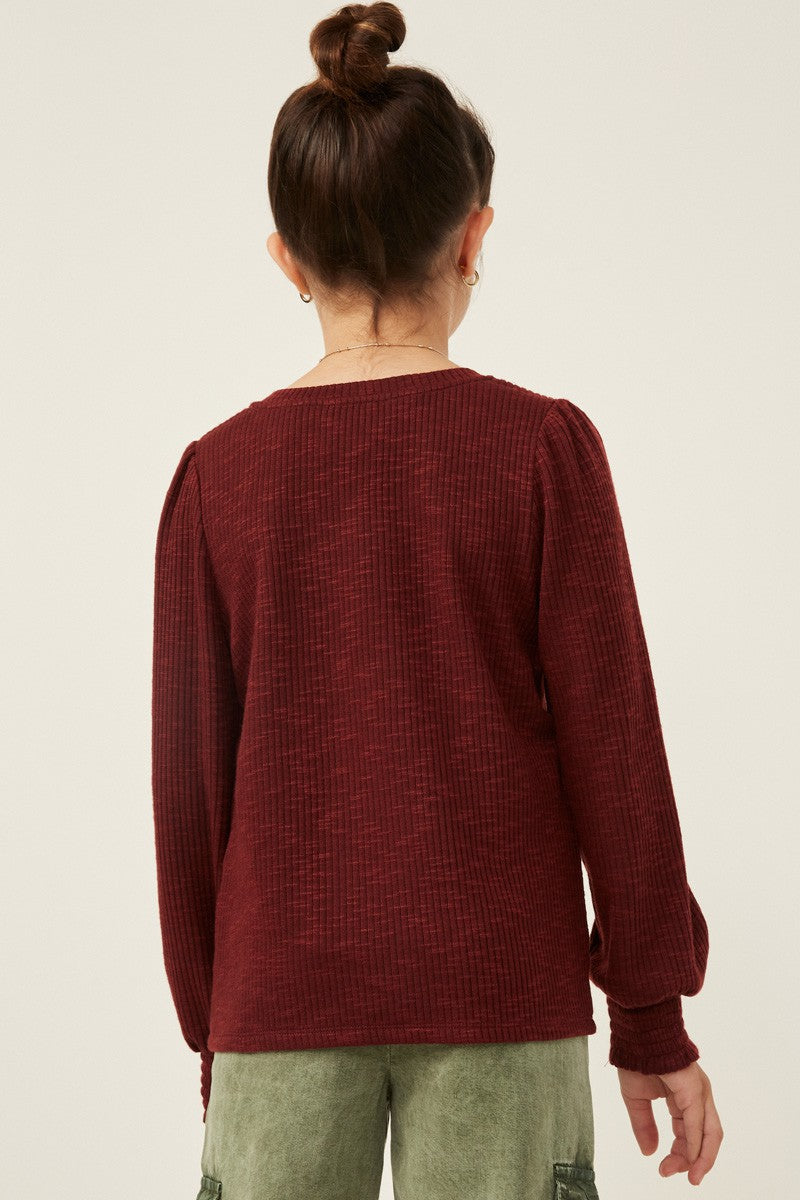 Kids | Perfectly Polished V-neck Knit Top