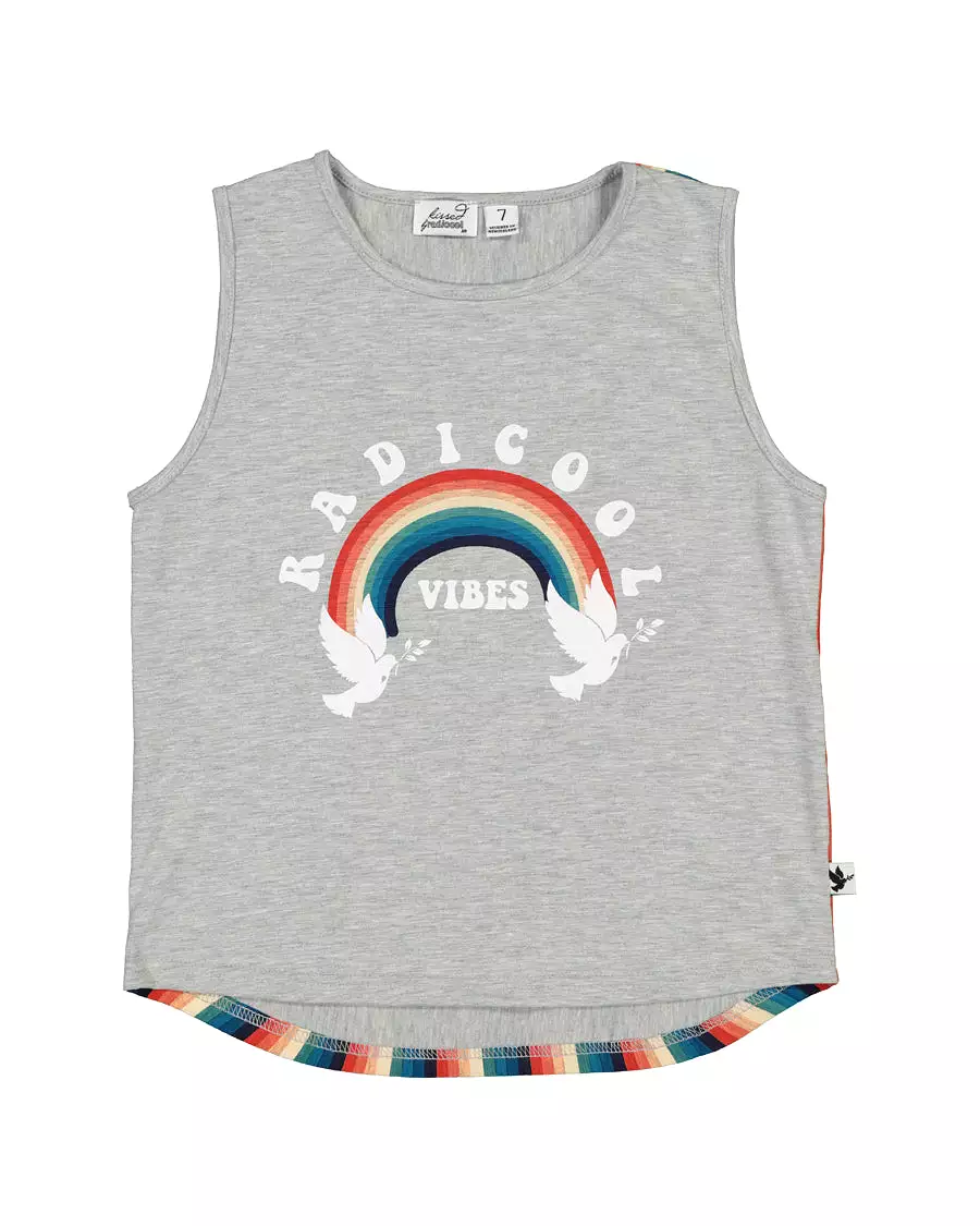 Kissed by Radicool Retro Rainbow Tank