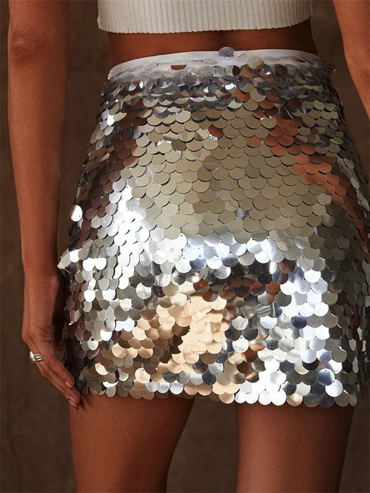 Kline Sequined Mini Skirt