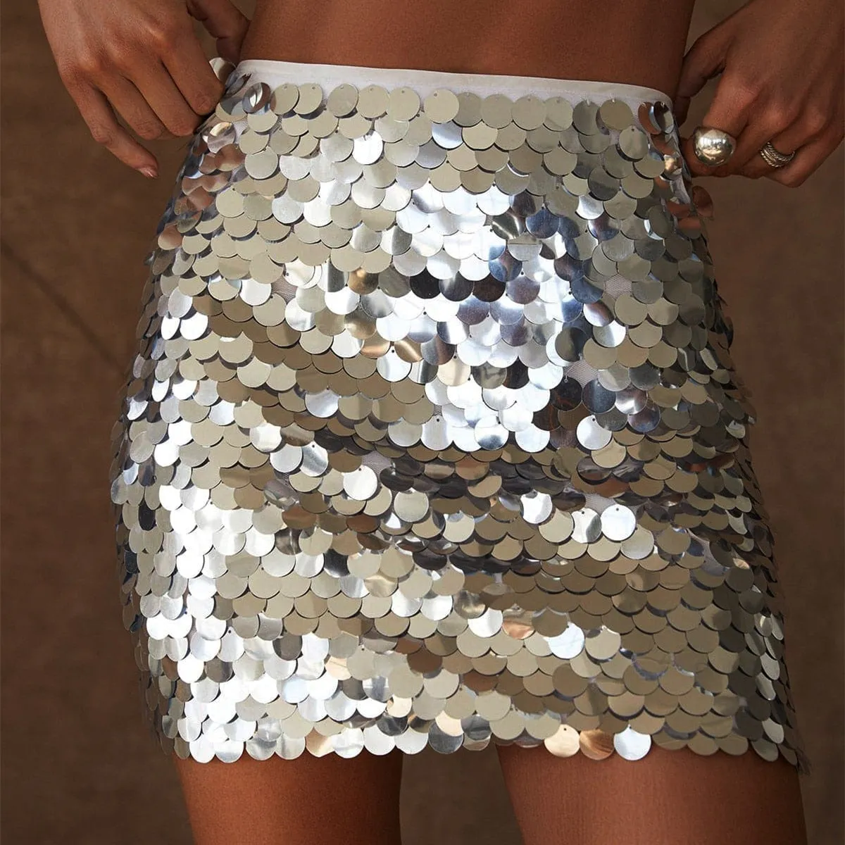 Kline Sequined Mini Skirt