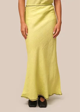 Lime Dydine Fitted Skirt