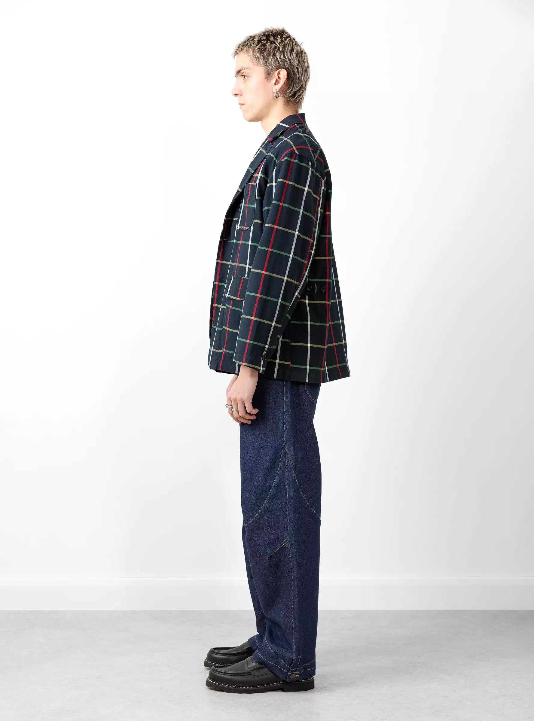 Loiter Jacket Navy Windowpane