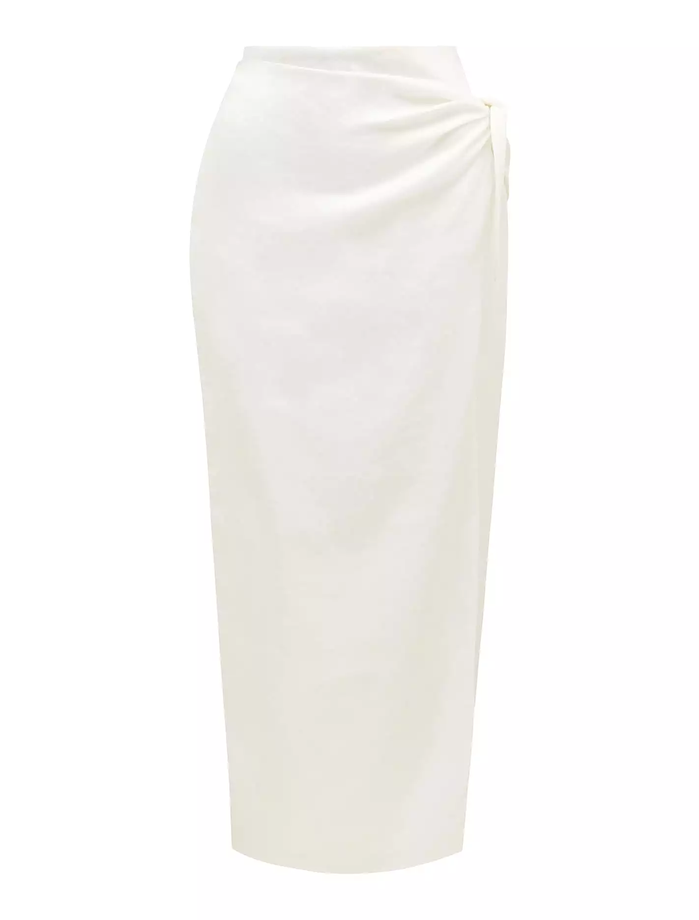 Maeve Linen Wrap Midi Skirt