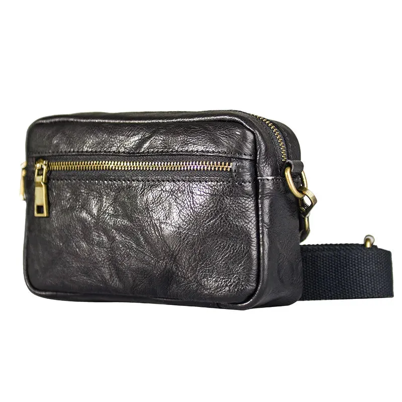 Men's Casual Genuine Leather Multifunctional Shoulder Messenger Bag