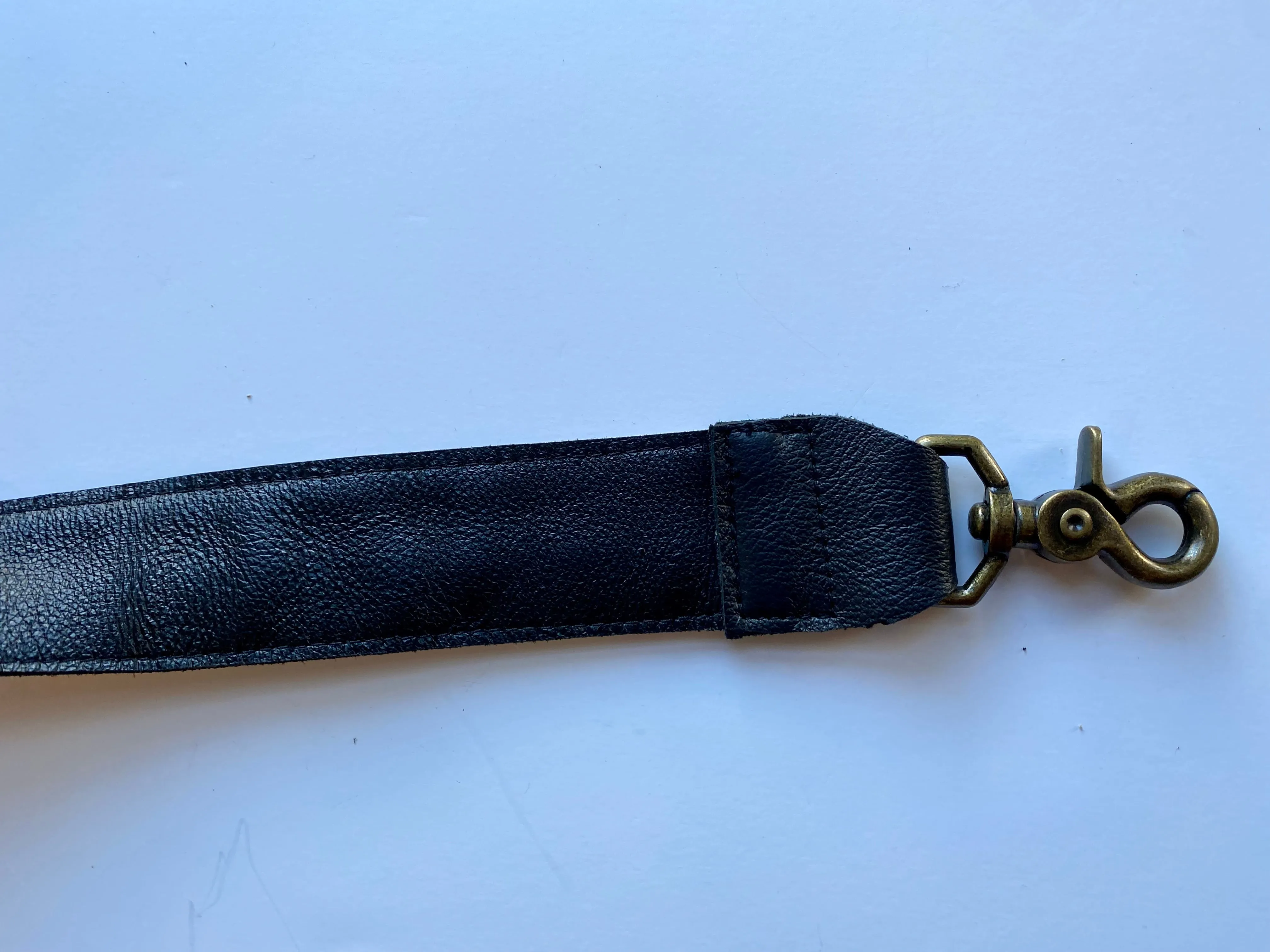 Messenger Strap Fabric and Leather-Thin Long