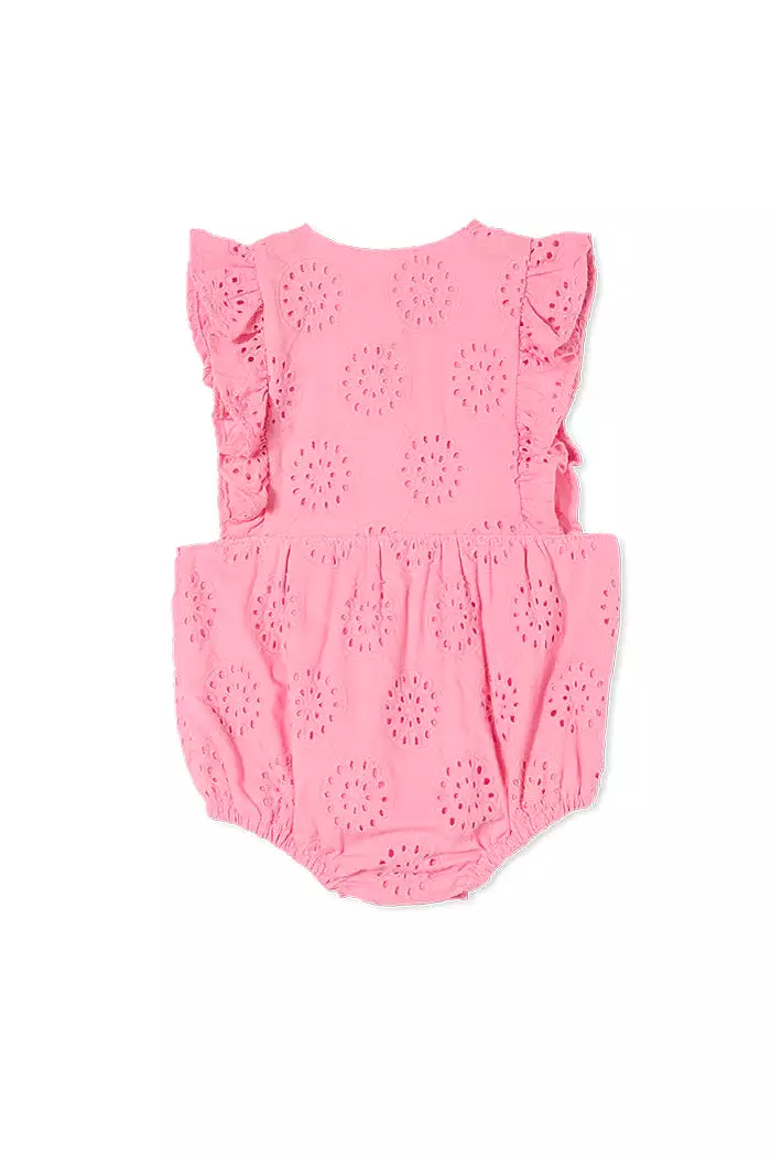 Milky Broderie Playsuit